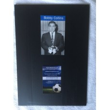 Signed picture of Bobby Collins the Everton & Scotland footballer. 